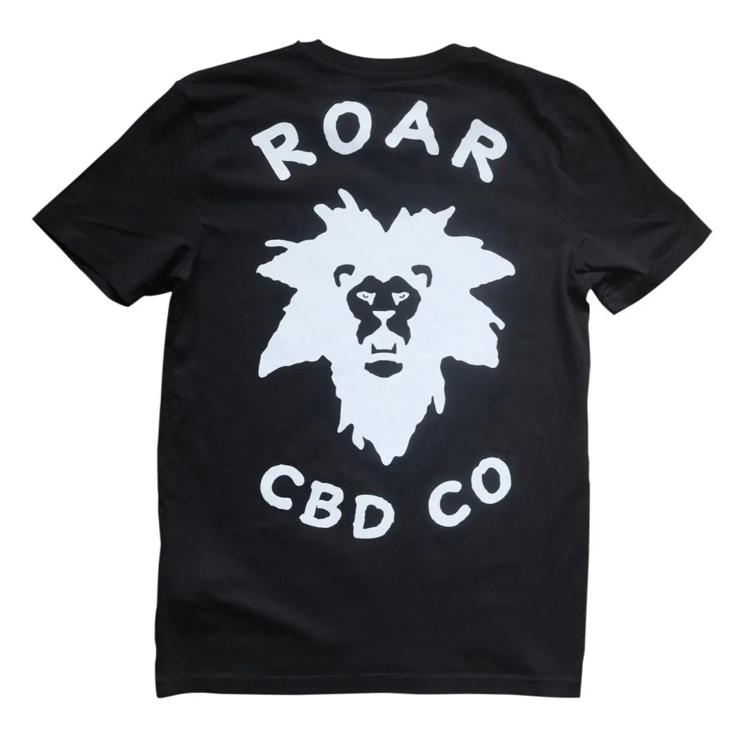 BLACK ROAR CBD CO BACK LOGO TEE